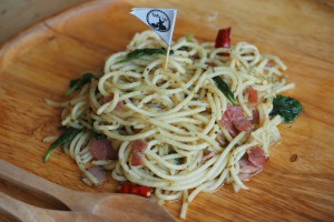 Spaghetti Bacon Chilli